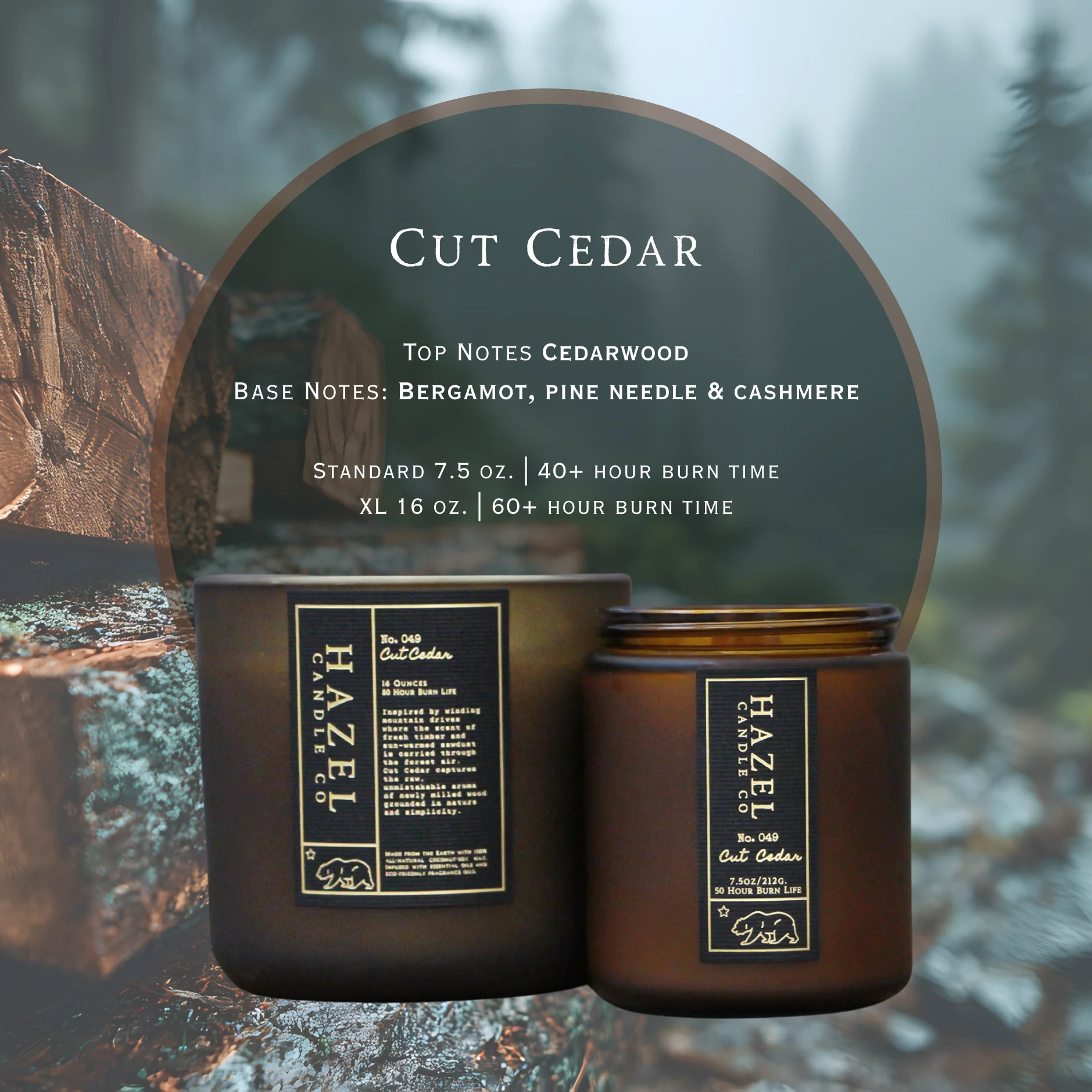 CUT CEDAR Candle - Image 2