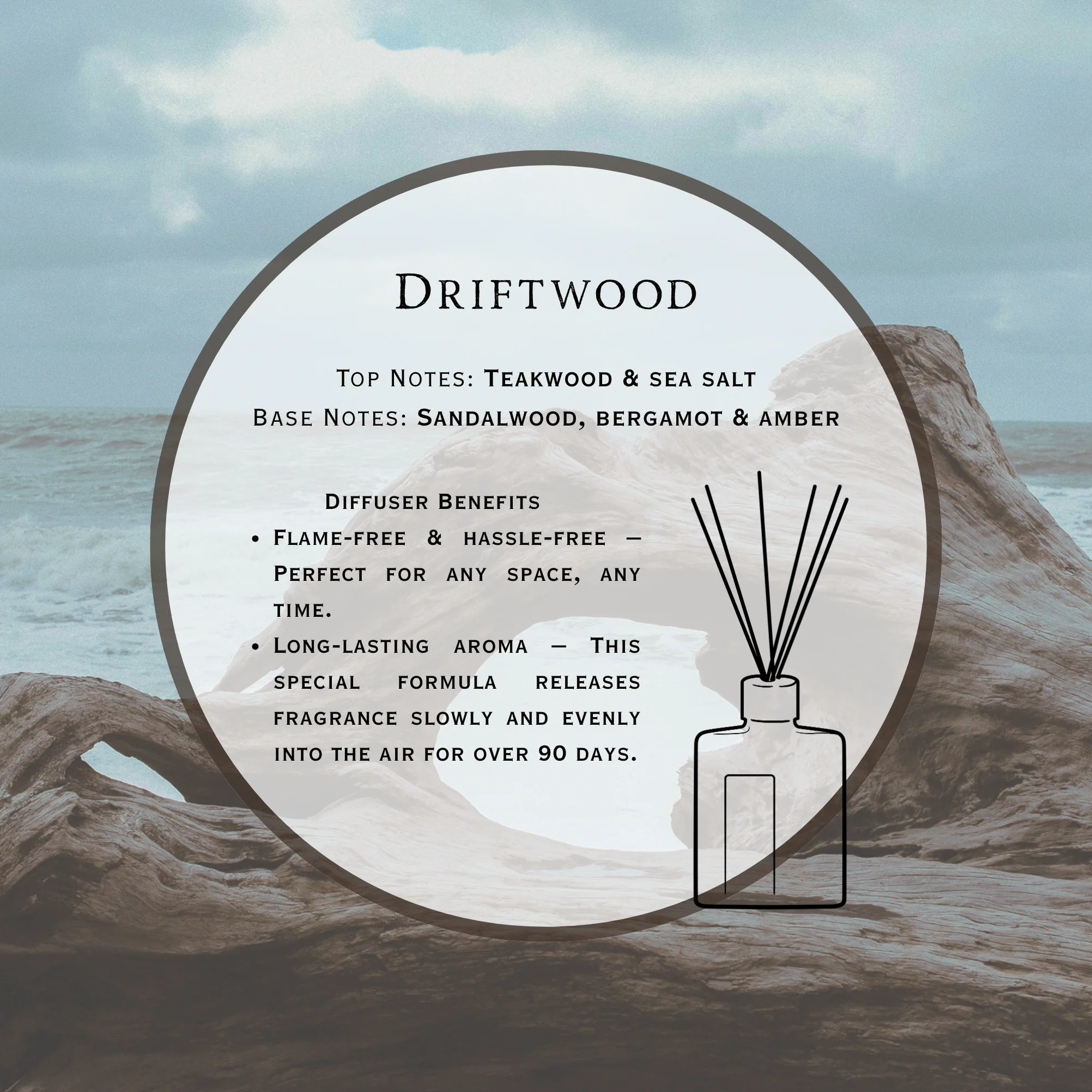 Driftwood Reed Diffuser - Image 2